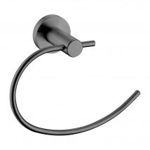 Anneau Porte Serviette Gun Métal - Tokio - Bricoman