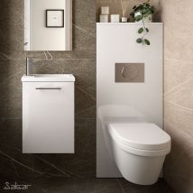 Habillage Bâti Support Wc Unit Couleur Blanc Brillant - Bricoman