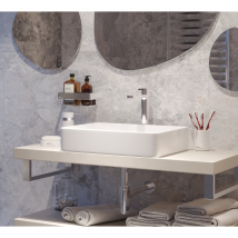 Swiss Aqua Technologies Infinitio Vasque À Poser 50x40 Cm, Sans Trop-plein, Blanc Brillant (satinf5040) - Bricoman