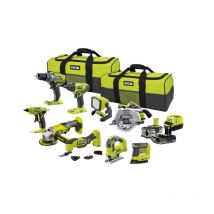 Pack Ryobi Combo 9 Outils - 1 Batterie 5.0ah - 1 Batterie 2.0ah - 1 Chargeur - R18ck9-252sl - Bricoman