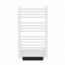 Sèche-serviette Électrique Sans Fluide Avec Soufflerie 500w+1000w H.100,5xl54cm Bestherm Hestia Blanc - Bricoman