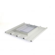 Lucarne De Toit Pour Tôles Bac Acier Ondulés Profil 5 Ondes – Ral 9002 Blanc – Vitre Synthétique Incassable – Lpp Terraciel Kare - Bricoman