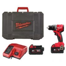 Perceuse Visseuse M18 18 V M18 Blddrc 502c Brushless + 2 Batteries 5 Ah En Coffret Milwaukee 4933492835 - Bricoman