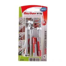Chevilles Duopower 10x50 Avec Tirefond 7x70, 4 Pièces - Bricoman