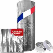 Kit Complet Isolant Ballon D'Eau Chaude - 160x200 Cm - Avec Ruban Adhésif - Bricoman