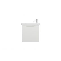 Burgbad Eqio Lavabo En Céramique Avec Meuble Sous-lavabo Et Éclairage Led, 530x315x540mm, Sfpq053f2009c0001g0146, Farbe: Blanc Brillant / Blanc - 