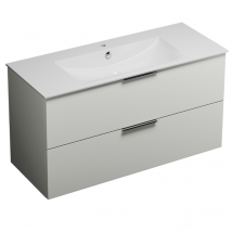 Meuble Vasque 90 Cm Burgbad Olena Blanc Brillant - Bricoman