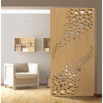 Cloison De Separation Bois Type Claustra Décorative Planete Chene L.80 X H.180 X 1.9 Cm - Bricoman