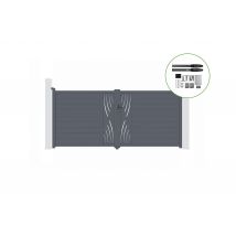 Portail Battant Motorisé 3,5m Veleta H.160cm + Motorisation Hicker B200 - Bricoman