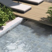 Carrelage Piscine Piscine Matt Sea 15x15 Cm Effet Zellige - Bricoman