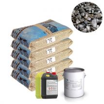 Moquette De Pierre - Kit Complet 8m² - Teinte : Gris Flanelle - Bricoman