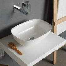 Lavabo À Poser En Résine Mate Sans Trou De Robinet - Bricoman