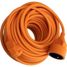 Multiprise Zenitech Jardin 16a 25m H05vv-f 3g1.5 Orange - Bricoman