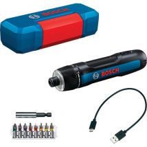 Bosch Professional - Tournevis Assisté Go 3 + 8 Embouts + Porte Embout + Câble Usb C - 06019h2201 - Bricoman