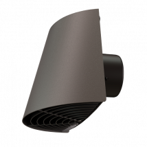 Terminal Horizontal Contego Ø160 Noir Gris - Ubbink - 188843 - Bricoman