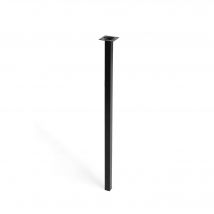 Pied De Meuble Carré | Style Fonctionnel | En Acier | Finition Noire | Dimensions 25*25*700 Mm | Hauteur : 70 Cm | Installation Facile Par - Bricoman
