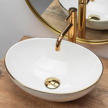 Vasque À Poser Blanc En Ceramique - Bricoman