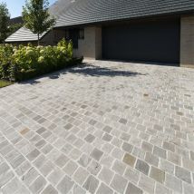 Pavé Pierre Naturelle Grès Kandla Gris 14x14x2,5 Cm Clivé (vendu Au M² - 42 Pavés/m²) - Ro'ma Nature - Bricoman