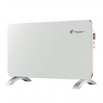 Radiateur Electrique Mobile En Verre Sorimo Sannover 1000 W Blanc - Bricoman