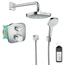 Colonne De Douche Thermostatique Encastrée Hansgrohe Croma Select E + Nettoyant Briochin - Bricoman