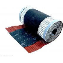 Closoir De Faîtage - Rouge - 300 Mm X 5 Ml - Souple Ventilé Aluminium Et Fibre - Ral 8004 - Bricoman