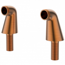 Colonnettes Raccord Bain-douche Cuivre Brossé - Bricoman