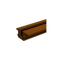 Rail Pour Porte Coulissante Encastré Mantion Pico 25 2 M Marron 25 Kg - Bricoman