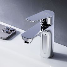 Mitigeur De Lavabo, Robinet De Lavabo, Mitigeur Salle De Bain Robinet De Lavabo Chromé Hit, Taille S,fta02100 Am.pm - Bricoman