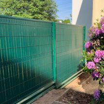 Kit Occultants À Lamelles Pvc H1.53 X 2.50m Avec Baguette De Finition - Brise Vue Pour Grillage Rigide - Bricoman