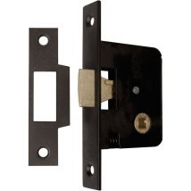 Serrure À Larder Noire Gauche À Fouillot - Bec De Canne - Petits Coffres - Jpm - Bricoman