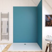 Panneau Mural Finition Aluminium Bleu 120 X 210 Cm - Wall'it Bleu - Bricoman