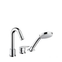 Hansgrohe Logis Set De Finition Mitigeur 3 Trous Pour Montage Sur Bord De Baignoire, Chromé (71310000) - Bricoman