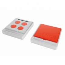 Télécommande Ecco5 Blanc Et Orange Pour Motorisation Nice Home - Bricoman