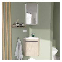 Ensemble Lave-mains D'Angle Skino + Vasque + Armoire De Toilette - Bricoman