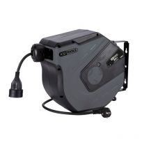 Enrouleur Électrique Mural, 3x2,5mm² - 15m - Gris - Ks Tools - 150.4318 - Bricoman