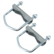 2 Brides + Arceaux Pour Mât Ø 25 À 50 Mm En Acier Zingué - Bricoman