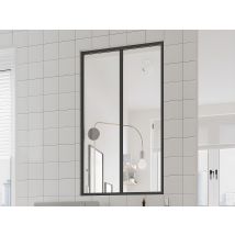 Verrière Atelier En Aluminium Thermolaqué - 60x105 Cm - Noir - Bayview - Bricoman
