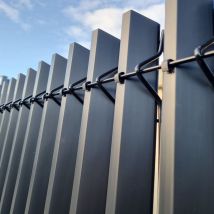 Kit Occultant 3d Rigides - Lg 2m50 X Ht 1m53 - Pvc 3d - Gris Anthracite - Brise Vue - Maille 200x55mm - Bricoman