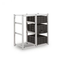 Rayonnage Pour Bacs Europe - Module De Départ - Bacs 400x300mm - Raybacs/1040/d - Bricoman