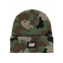 Bonnet Cat Label Cuff Beanie Woodland Camo - Bricoman
