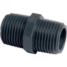 Raccord Pvc Pression Noir Droit - M 1' - Girpi - Bricoman