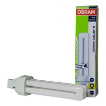 Ampoule Fluocompacte - Osram Dulux D - 18 Watts - G24d2 - 2700k - Bricoman