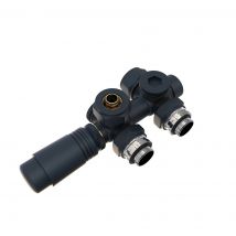 Kit Thermostatique Radiateur Pour Radiateur Anthracite Emke Kit Multibloc Pour Radiateur Avec Contrôleur De Température - Bricoman