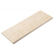 Margelle De Piscine Travertin Beige Clair 100x33x3 Cm Bord 1/2 Rond (à L'Unité) - Ro'ma Nature - Bricoman