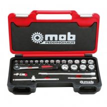 Mob - Coffrets Box 3/8'' 23 Pièces Cliquet Rond - Bricoman