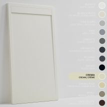 Soulhome Receveur De Douche -résine -gel Coat -texture Lisse/pierre -antidérapant -couleur Crème 160x80 Extra Plat 3cm Conception Minimaliste - 
