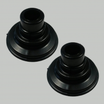 Lot De 2 Caches Tuyaux Muraux Sèche-serviettes Noir Mat - Bricoman