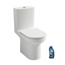 Wc Au Sol Sans Bride Jacob Delafon Elite + Abattant Extraplat + Nettoyant - Bricoman