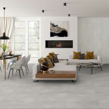 Carrelage Sol Effet Béton Origine Perle 60x60 Cm - Réflex Boutique - Bricoman