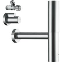 Hansgrohe Axor Flowstar Designsiphon Set, Avec Deux Robinets D'Angle Et Tiroirs, 51304000, Farbe: Chrome - Tecnomat